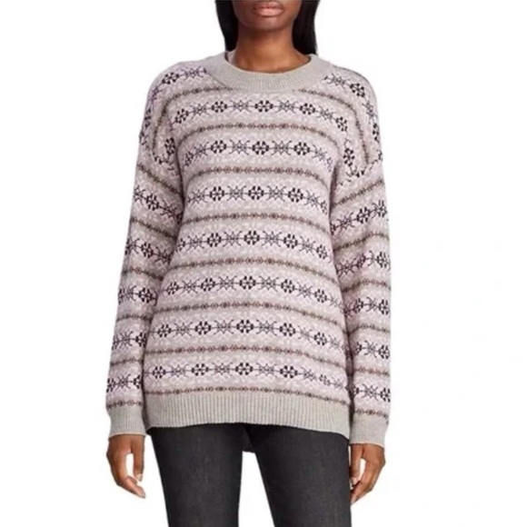 Lauren Ralph Lauren Sweaters - Ralph Lauren Fair Isle Purple Gray Sweater NWT L